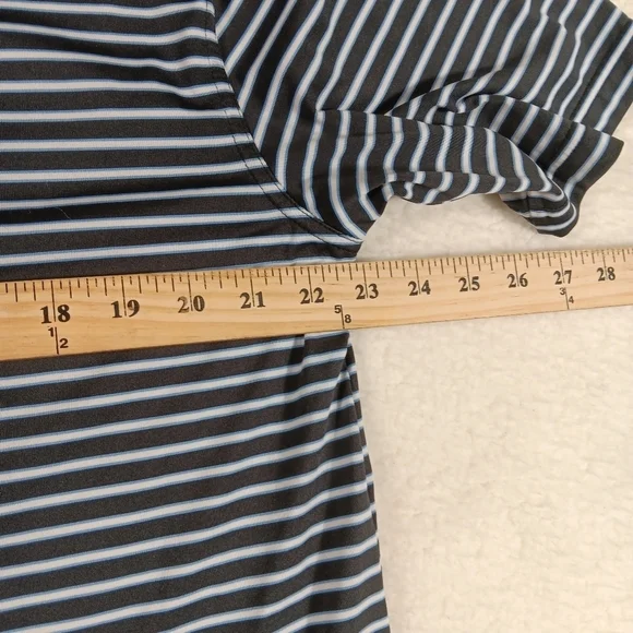 Masters Performance Polo Shirt Mens Large Striped Golf Pullover Augusta Casual - Picture 7 of 8